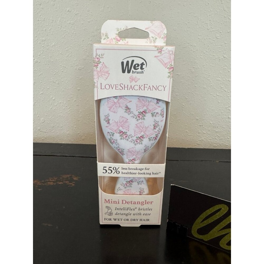 LoveShackFancy Wet Brush Mini Detangler - Rosa Beaux New In Hand